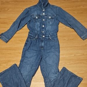 LOFT Denim Jumpsuit